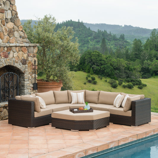 Highland 6-Piece Conversation Set (Beige)