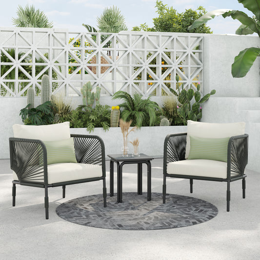 Hibiscus 3-Piece Club Chair Set (Green)