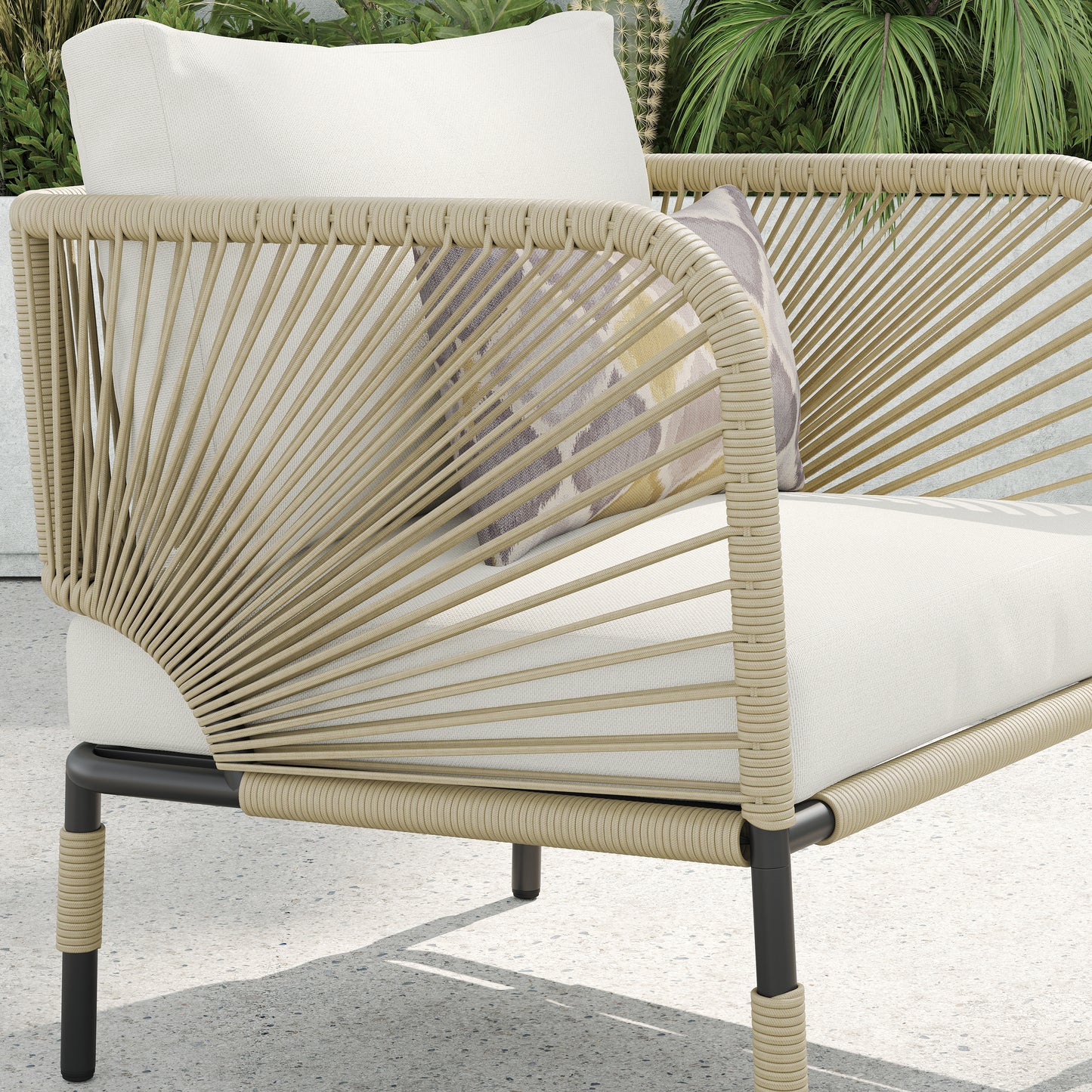 Hibiscus 3-piece Club Chair Set (khaki)