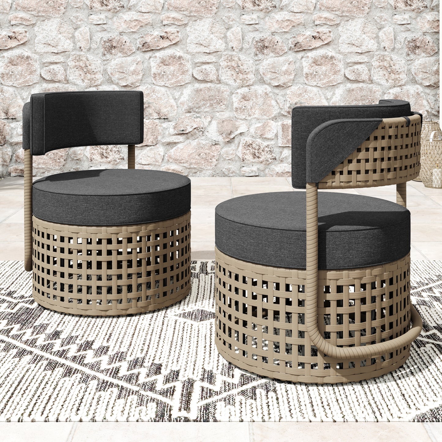 Ensemble de 2 fauteuils Romy