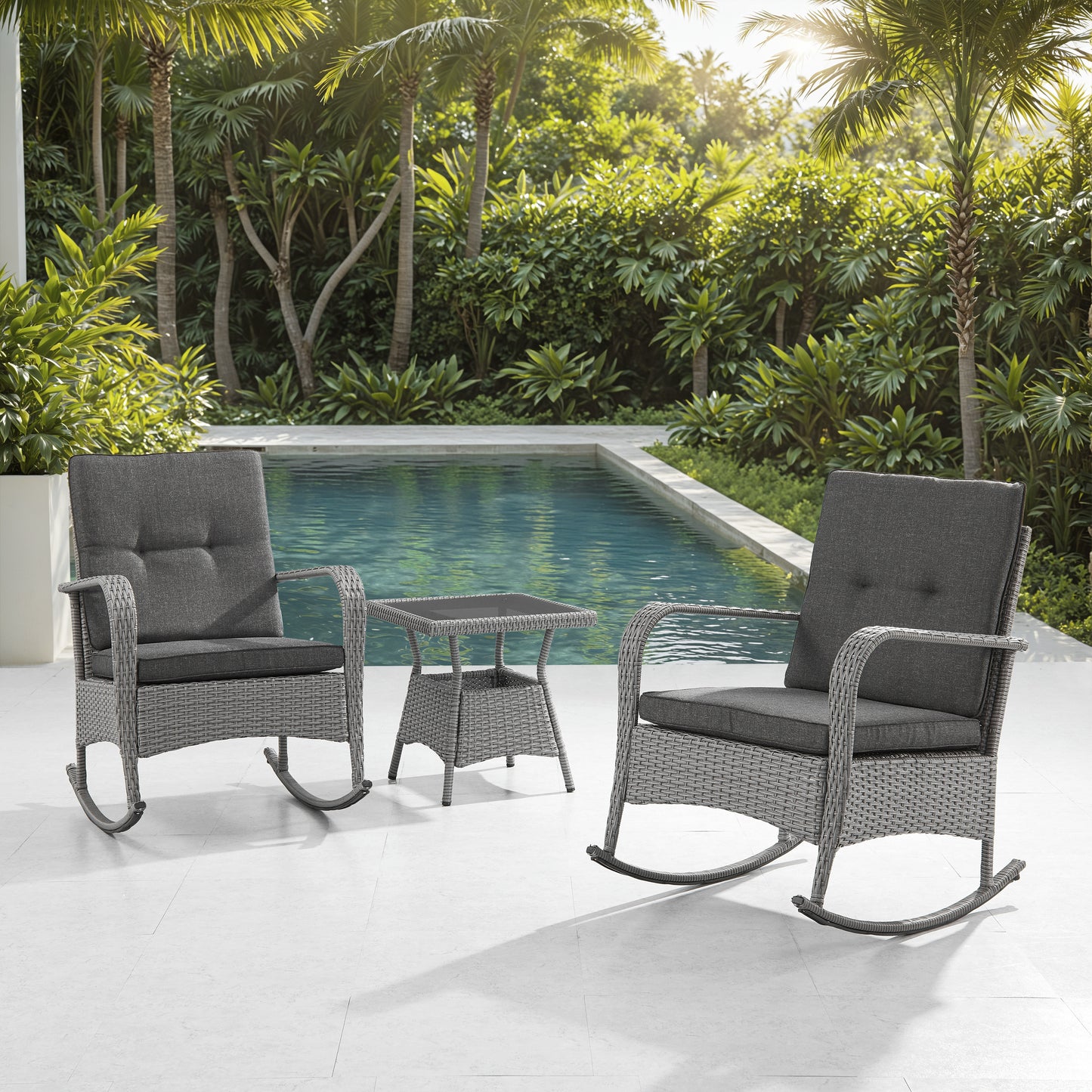 Roma 3-piece armchair set