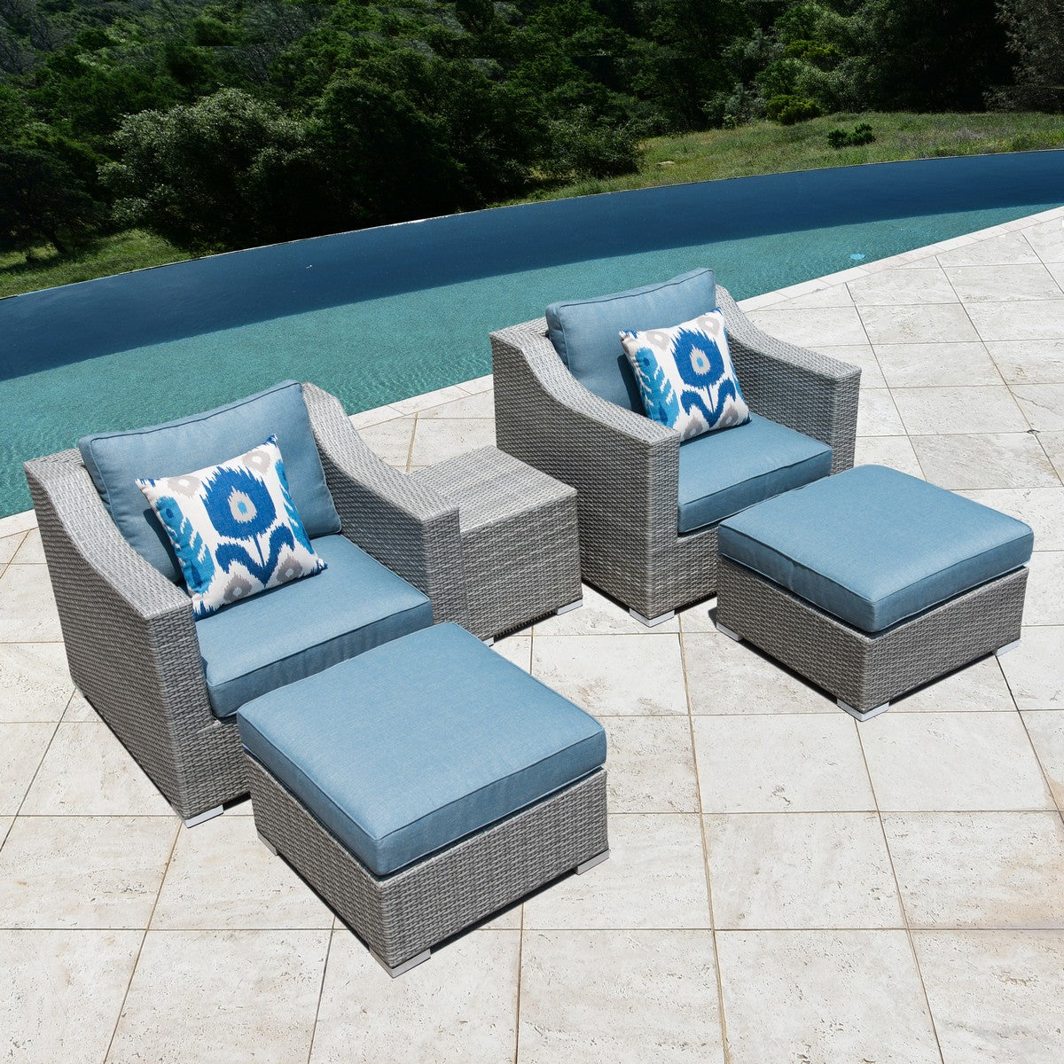 Kavala 5-piece Club Chair Set