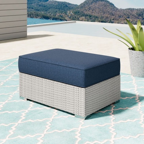 Large Milano Footstool - Dark Blue
