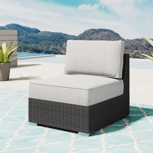 Niko Armless Chair - Dark Grey