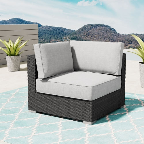 Niko Corner Armchair - Charcoal