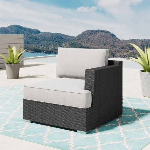 Niko Left Armchair - Dark Grey (Charcoal)