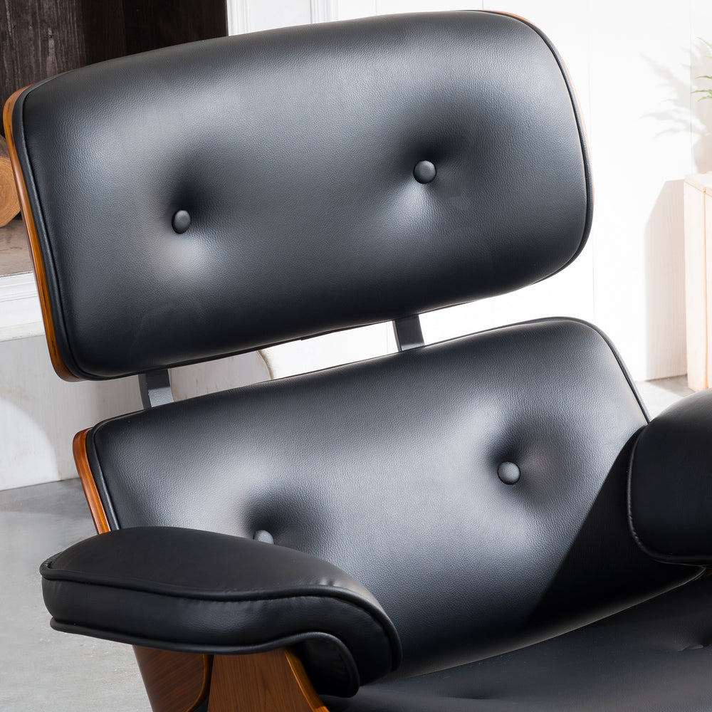 Leonard lounge chair and footrest