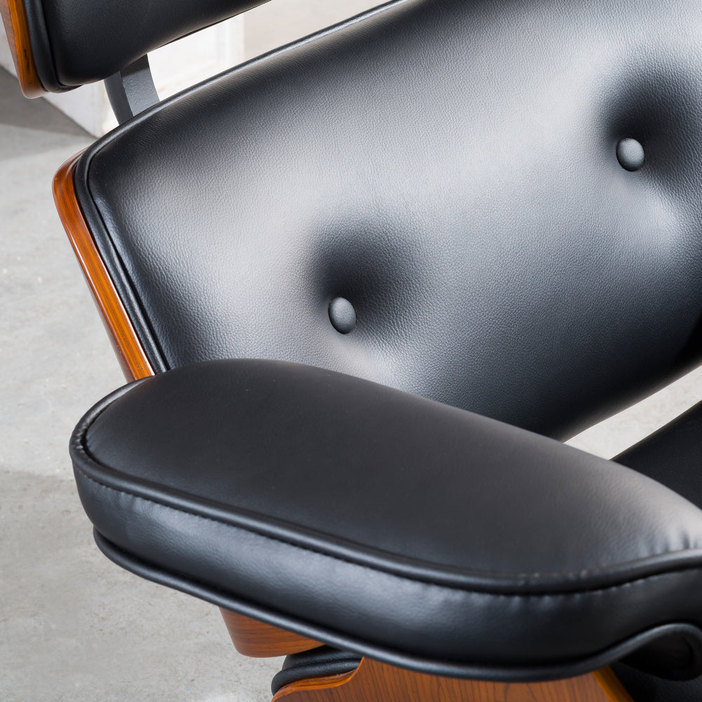 Leonard lounge chair and footrest