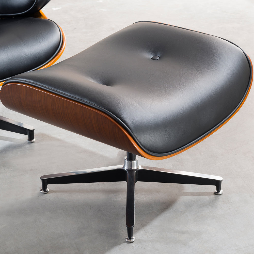 Leonard lounge chair and footrest