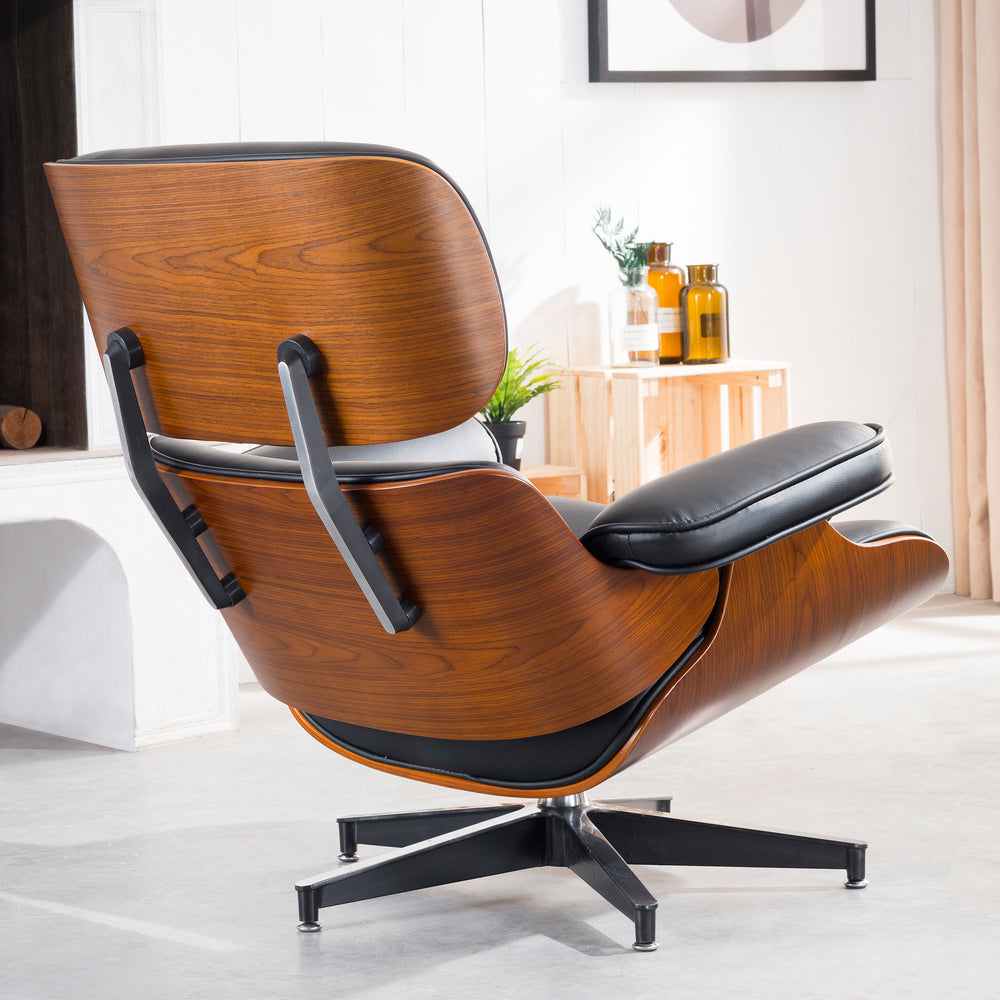Leonard lounge chair and footrest