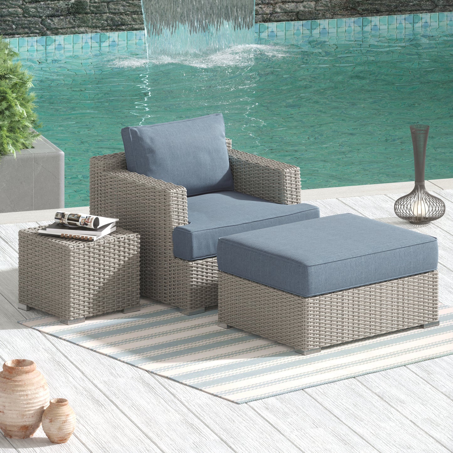 Mya 3-piece armchair set
