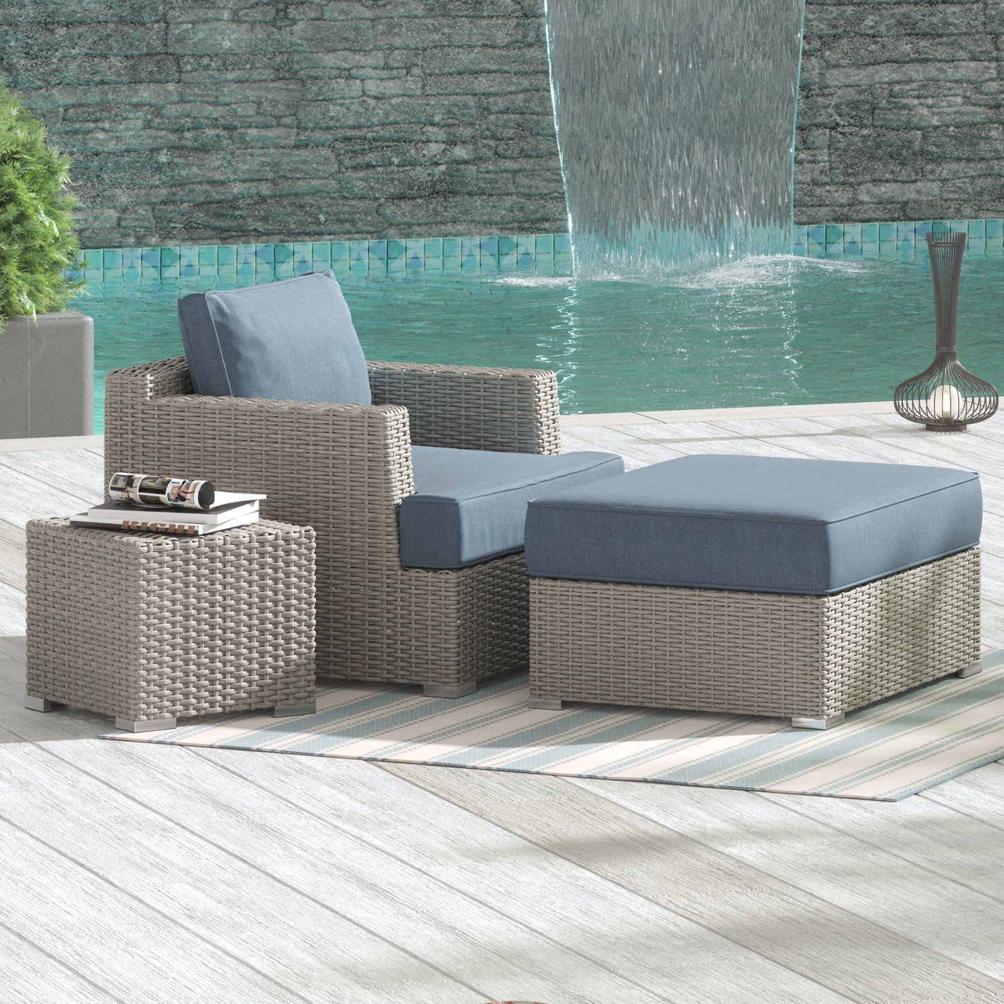 Mya 3-piece armchair set