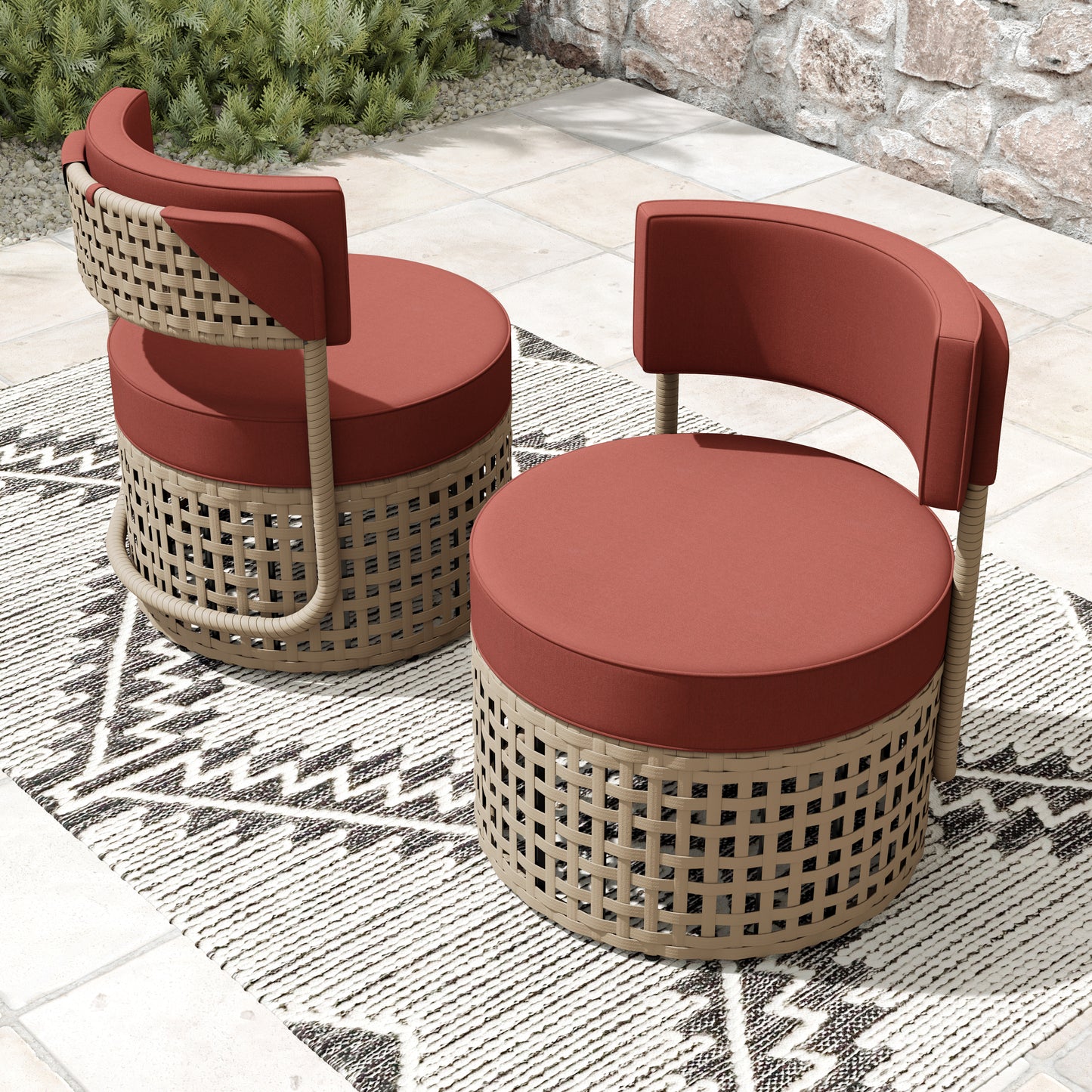 Ensemble de 2 fauteuils Romy