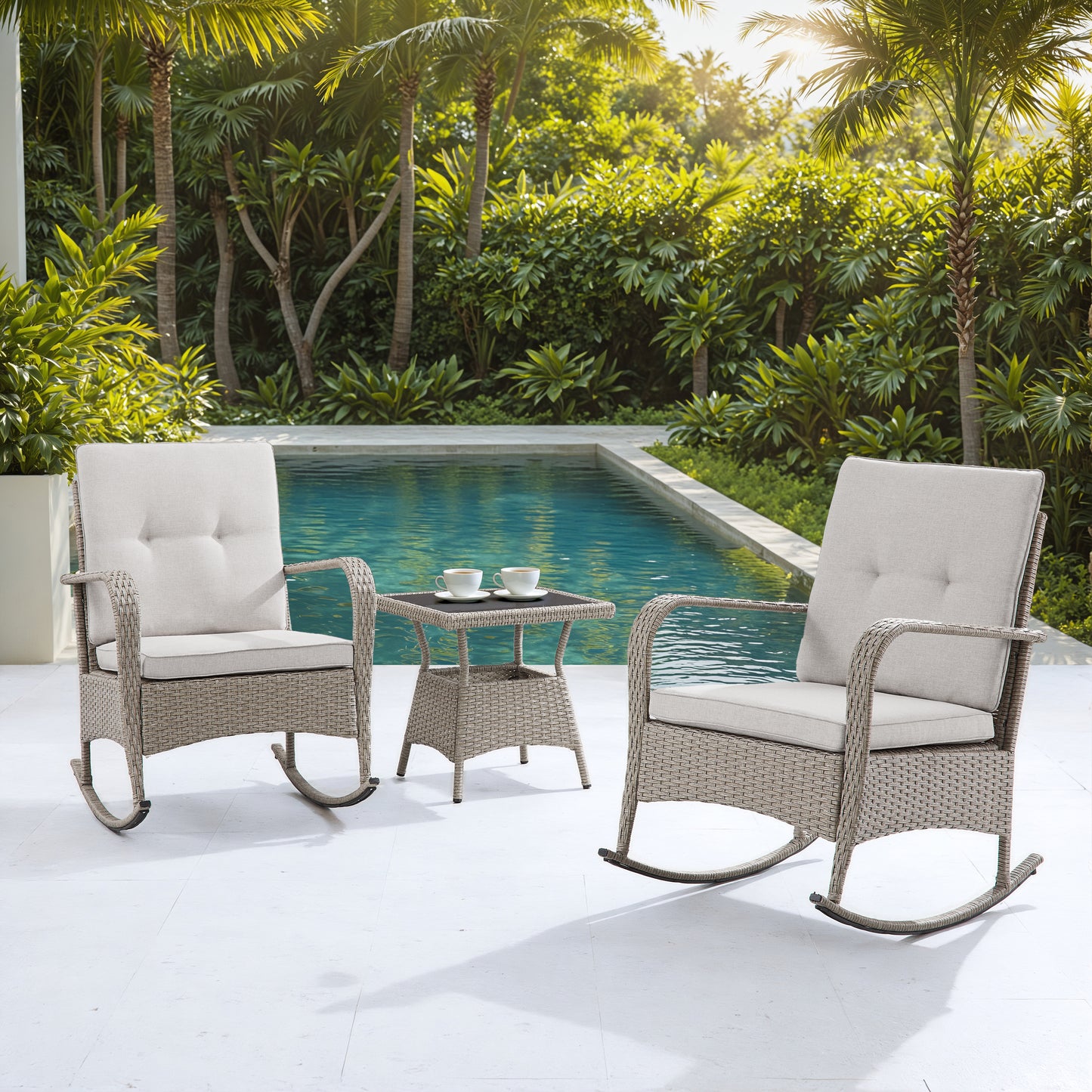 Roma 3-piece armchair set
