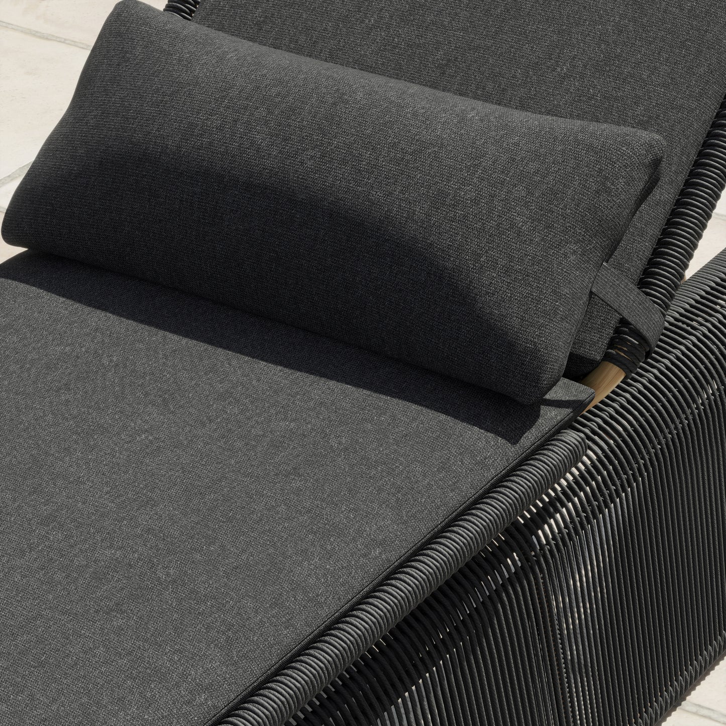 Maranta 2-Piece Chaise Lounge Set (Black)