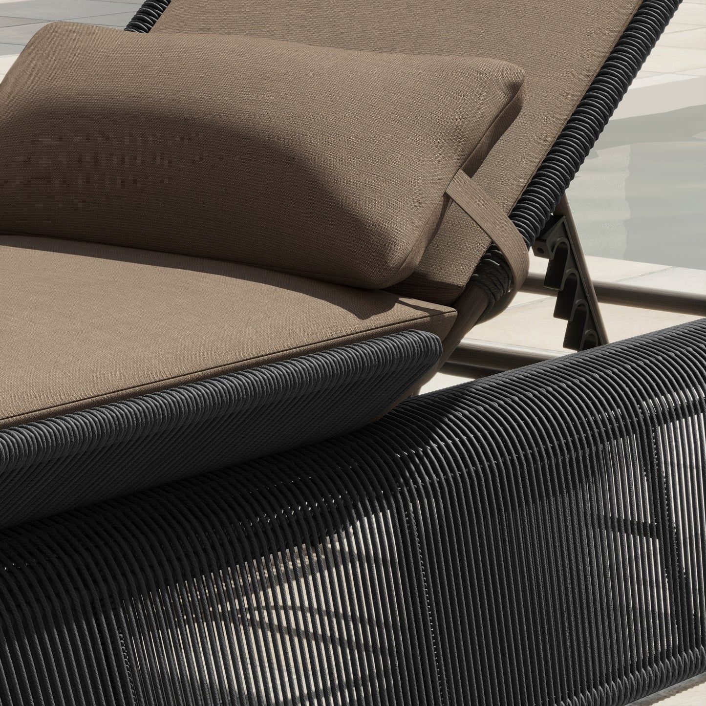 Maranta 2-Piece Chaise Lounge Set (Brown)