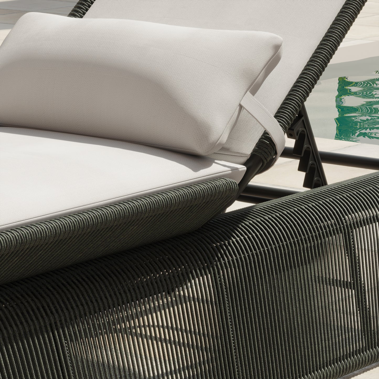 Maranta 2-Piece Chaise Lounge Set (Light Grey)