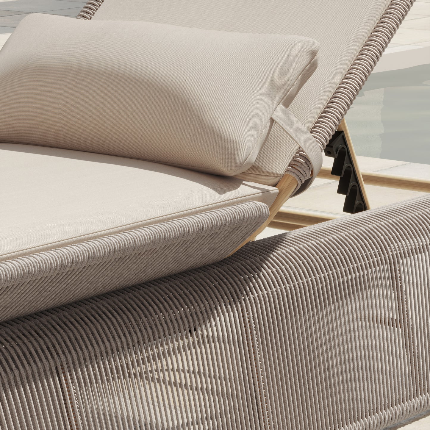 Maranta 2-Piece Chaise Lounge Set (Beige)