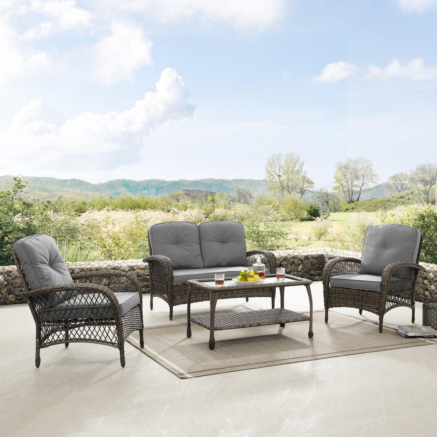 Ensemble de conversation 4-pièces Padova