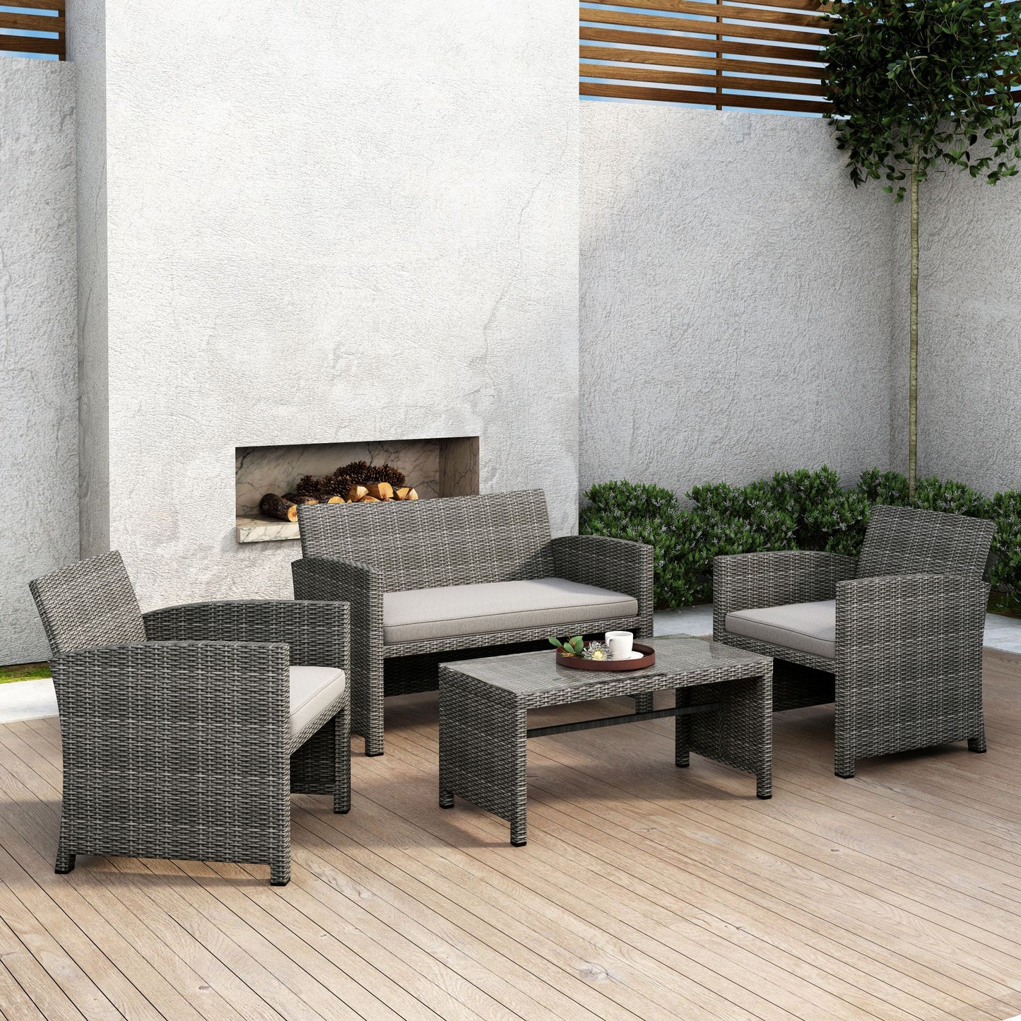 Ensemble de conversation 4-pièces Alsace