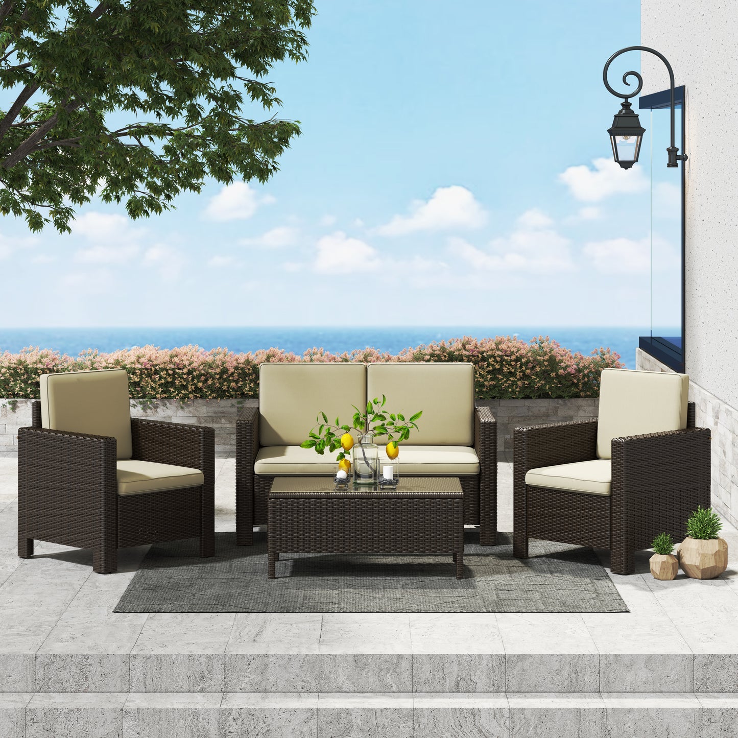 Ensemble de conversation 4-pièces Azore