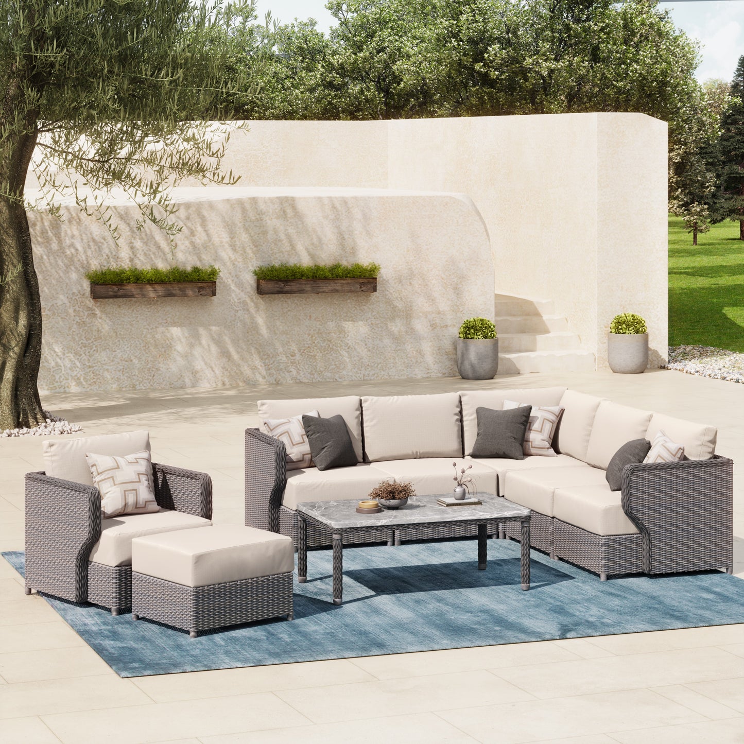 Richmond 8-piece modular garden furniture set