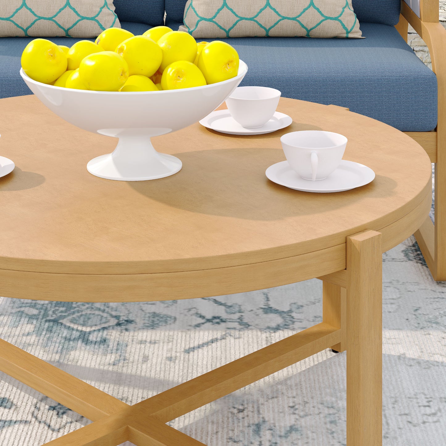 Mandevilla 4-Piece Conversation Set (Blue)