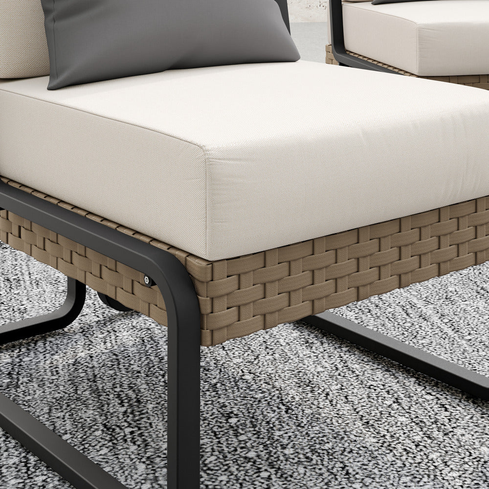 Plumeria 4-Piece Conversation Set (Beige)
