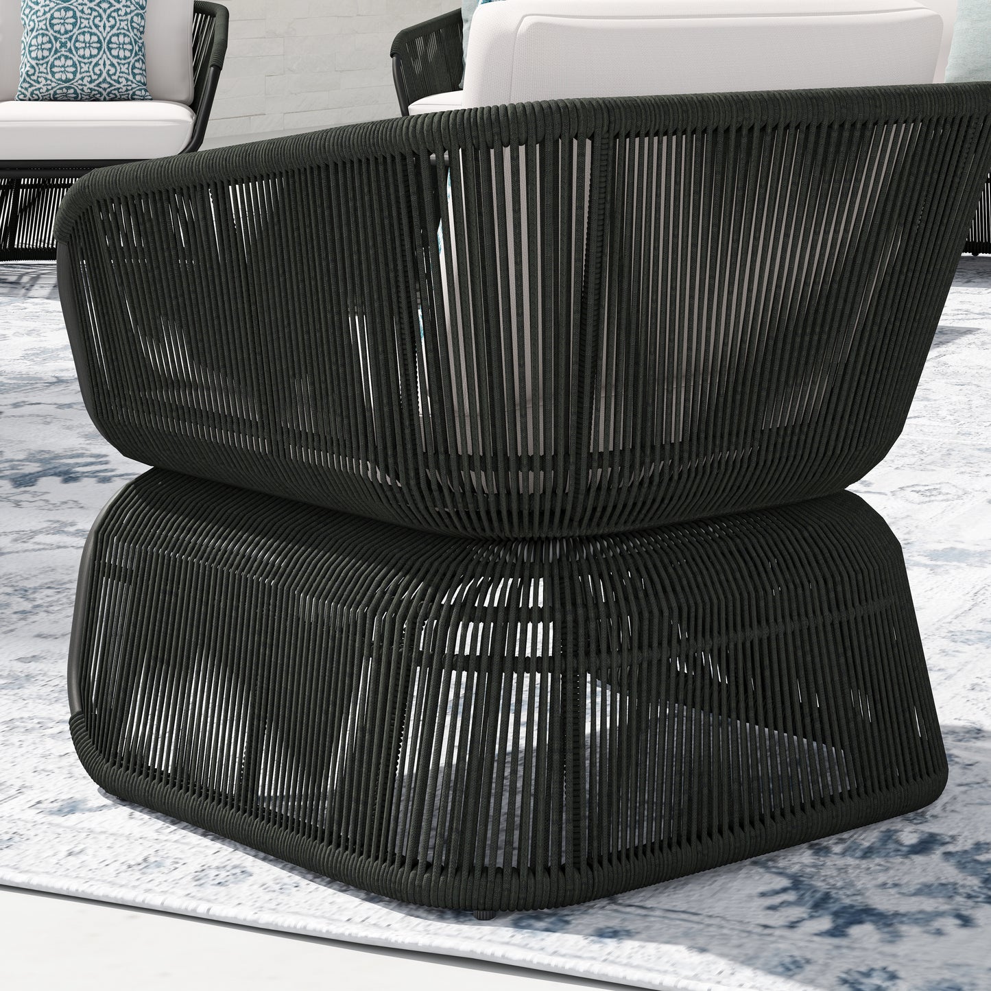 Maranta 4-Piece Conversation Set (Light Gray)