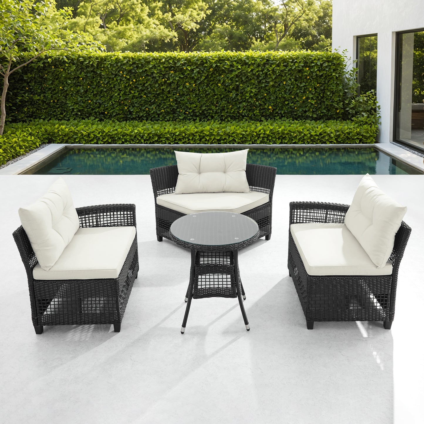 Ensemble de conversation 4-pièces Lugano