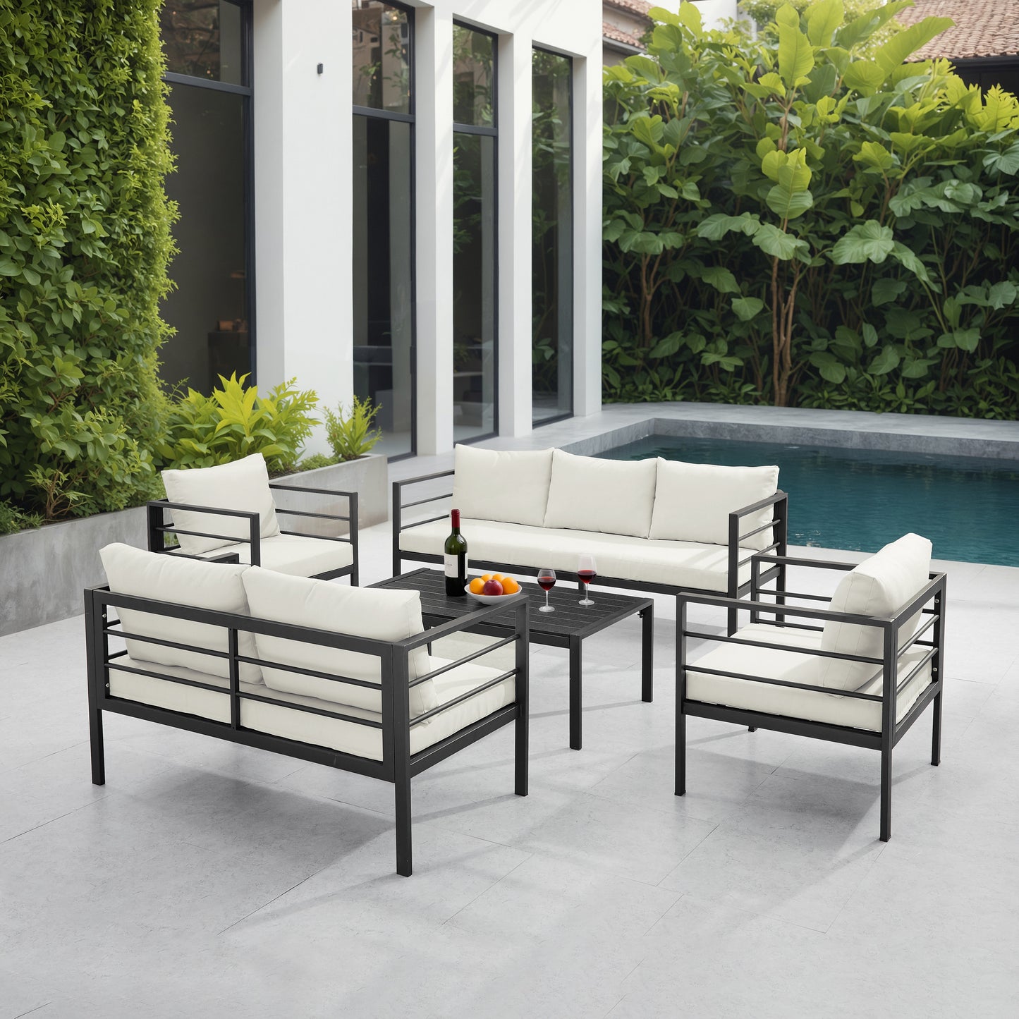 Ensemble de conversation 5-pièces Palma