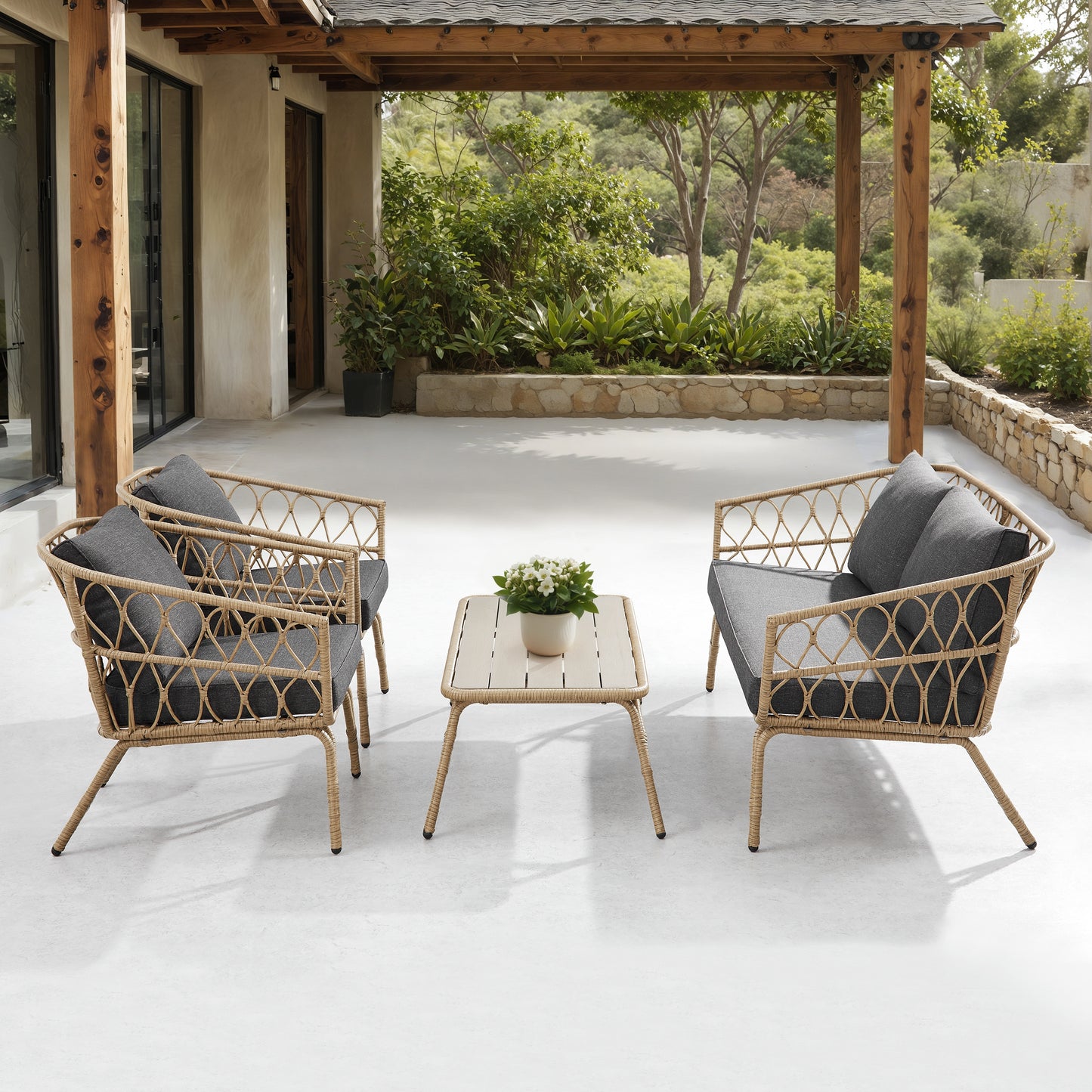 Ensemble de conversation 4-pièces Minori